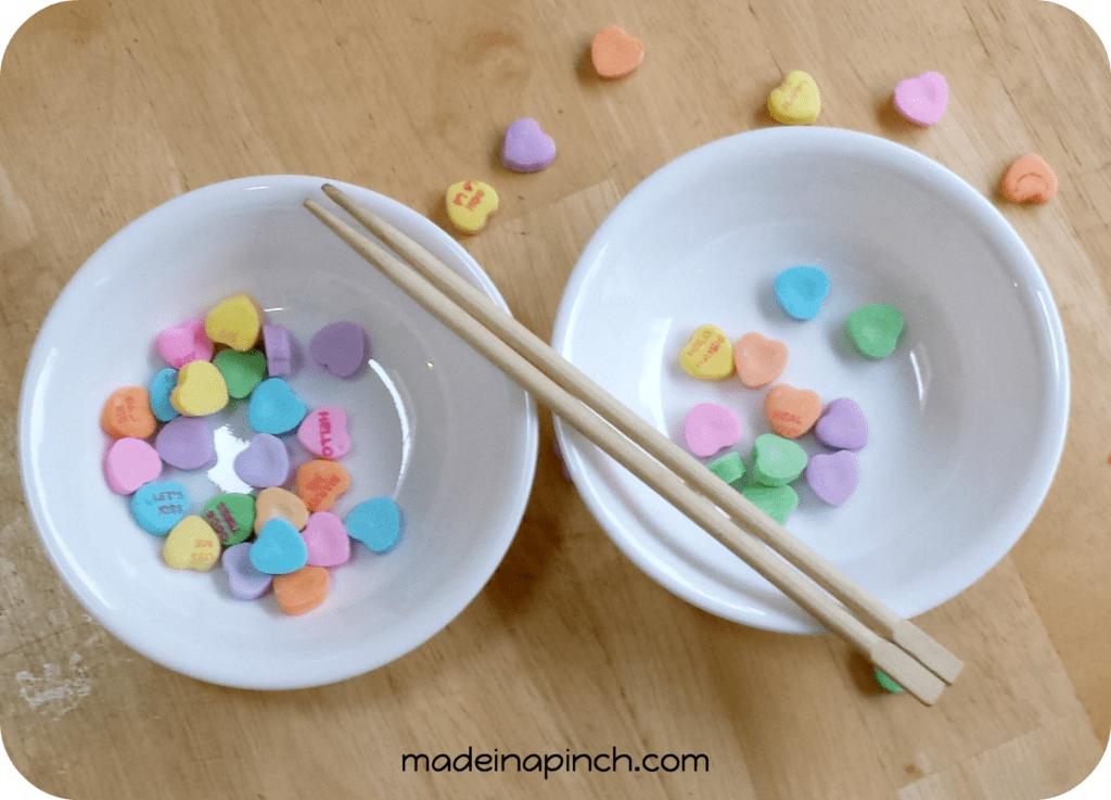 Valentine's Day candy heart game