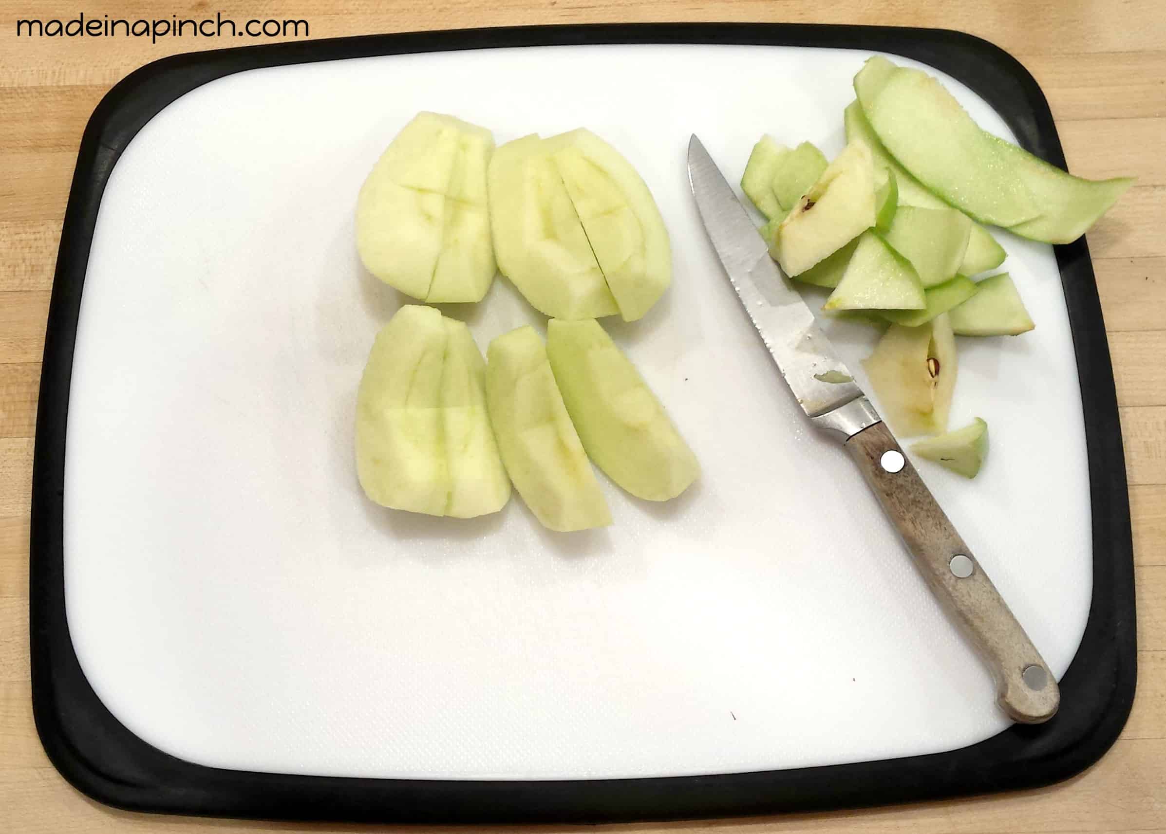 Homemade Applesauce Cutting Apples Made In A Pinch Homemade Applesauce Cutting Apples Made In A Pinch