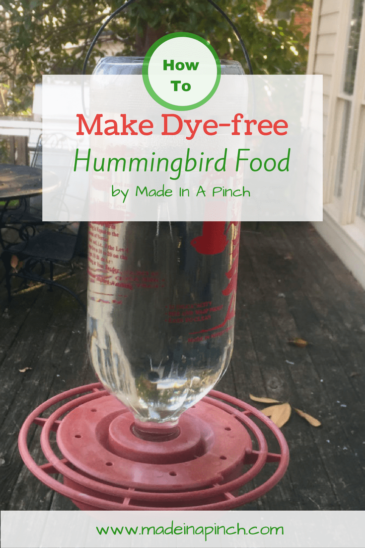 Try making homemade hummingbird food! - Made In A Pinch