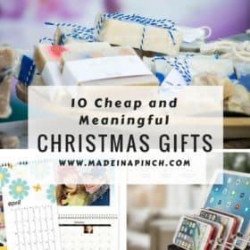 Cheap and meaningful gifts collage