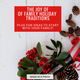 the joy of family holiday traditions graphic