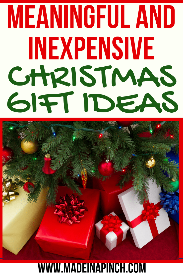 cheap Christmas gift ideas pin image