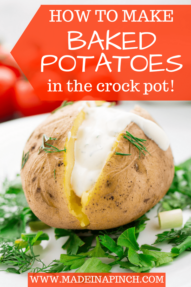 Baking potatoes just got way easier! For this recipe and many more visit Made in a Pinch and follow us on Pinterest!