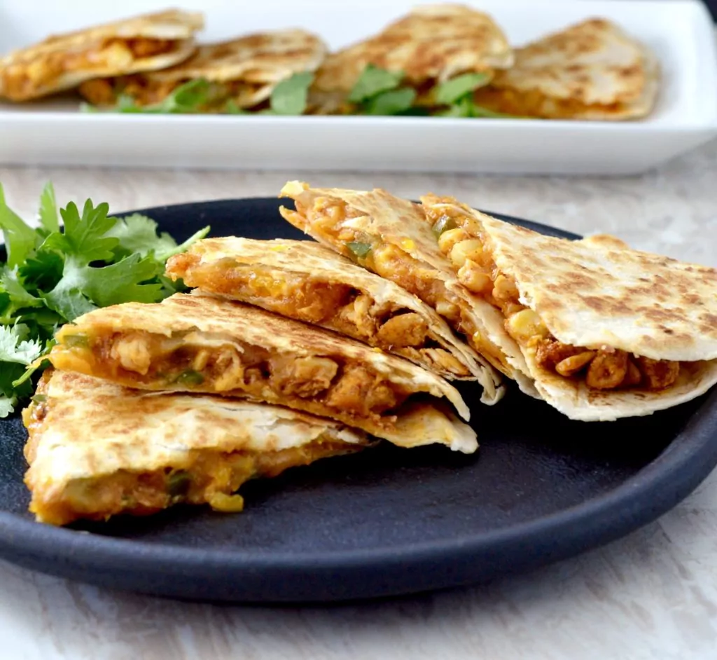Mandarin Orange chicken quesadillas are just one of the amazing quesadilla recipes we are featuring. Grab these recipes and more at Made in a Pinch and follow us on Pinterest!
