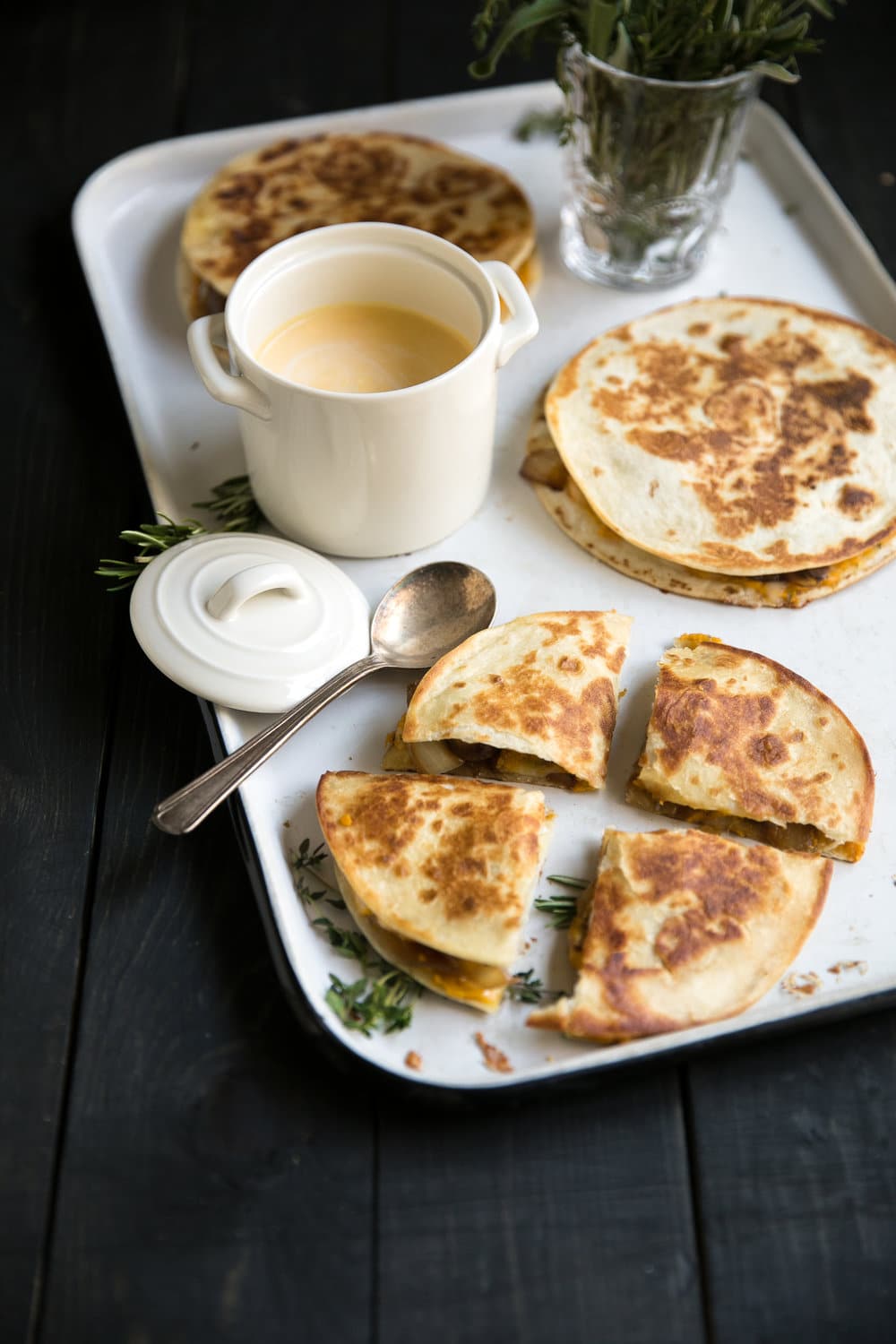 Pumpkin Quesadillas are a unique way to make quesadillas. Grab the recipe at Made in a PInch and follow us on Pinterest for more great recipes and tips!