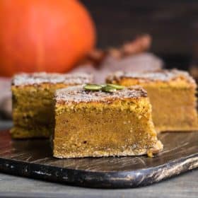 Pumpkin pie bars are easy to make and taste amazing! Grab our recipe for the best tasting easy pumpkin pie bars at Made in a Pinch. For more great recipes and helpful tips, follow us on Pinterest!