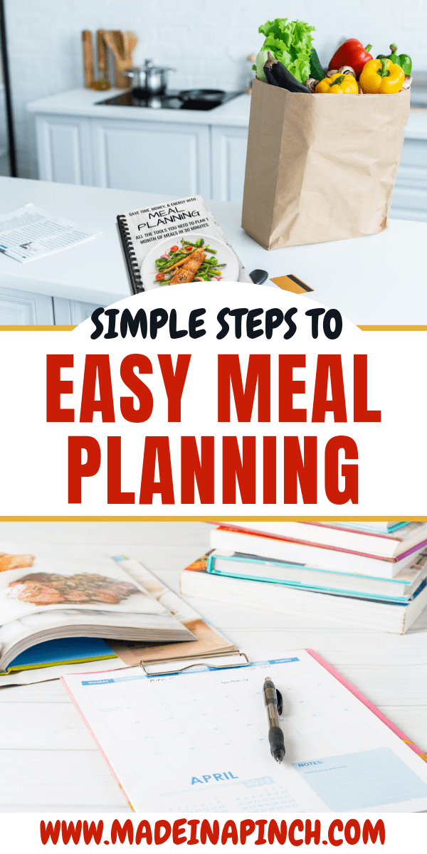 how to meal plan pin image