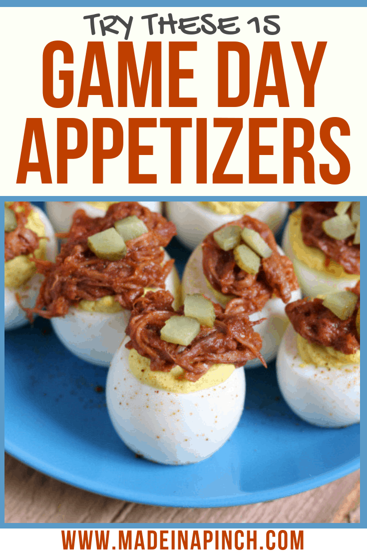 These 15 game day food ideas will disappear quickly from any get together! Grab the recipes at Made in a Pinch and follow us on Pinterest for more great recipes and helpful tips!