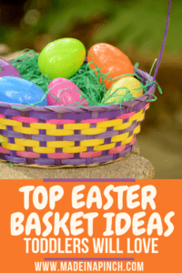 Our top 20 Easter basket ideas for toddlers are not only fun but also affordable! Follow us on Pinterest for more helpful tips and easy recipes.