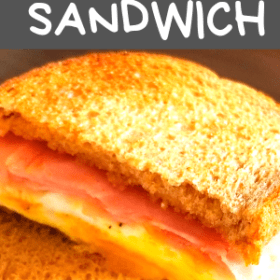 Healthy breakfast sandwich provides great fuel for a great start to the day! Grab the recipe on Made in a Pinch and follow us on Pinterest for more easy family recipes!