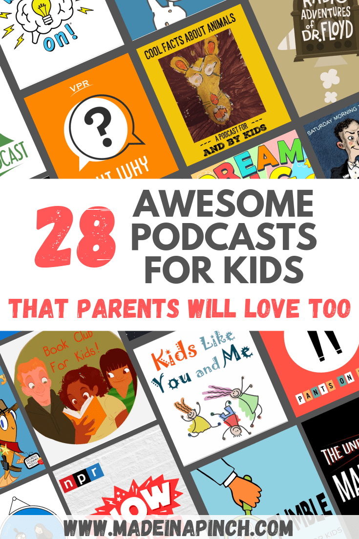 Grab my entire list of the best podcasts for kids that parents will want to listen to as well! Get more helpful family tips and easy recipes by following us on Pinterest!