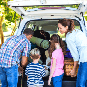 Forget stressing for a road trip! Our road trip packing list has you completely covered for stress-free packing and off on an amazing family vacation! For more helpful tips and easy recipes, follow us on Pinterest!