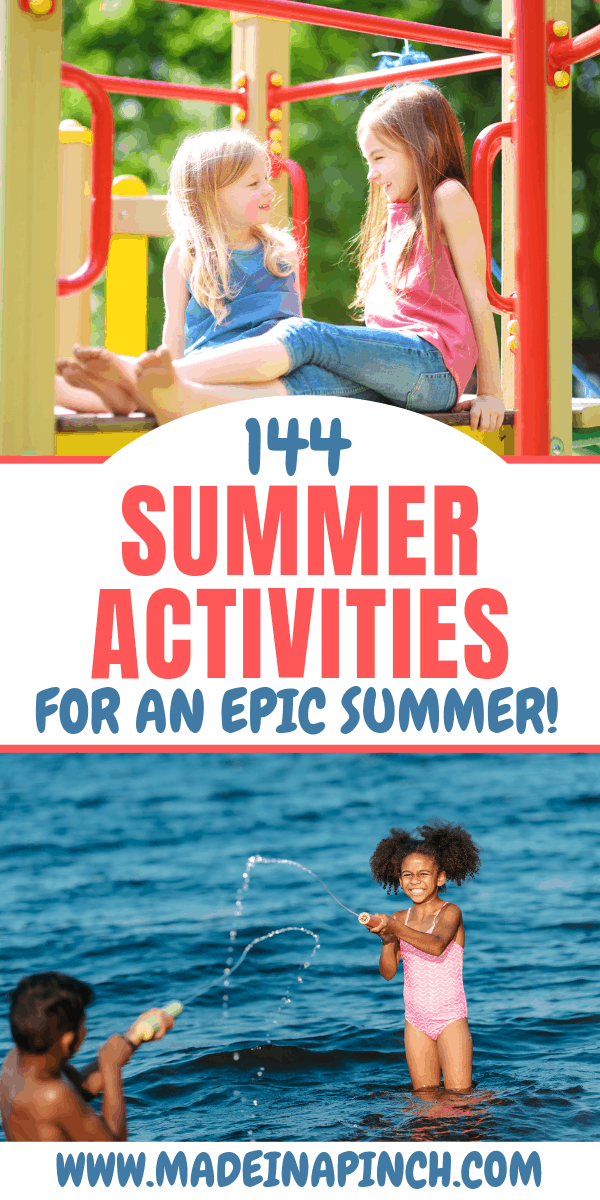 Grab our massive summer bucket list for kids to help you enjoy an epic summer. For more helpful tips and easy recipes follow us on Pinterest!