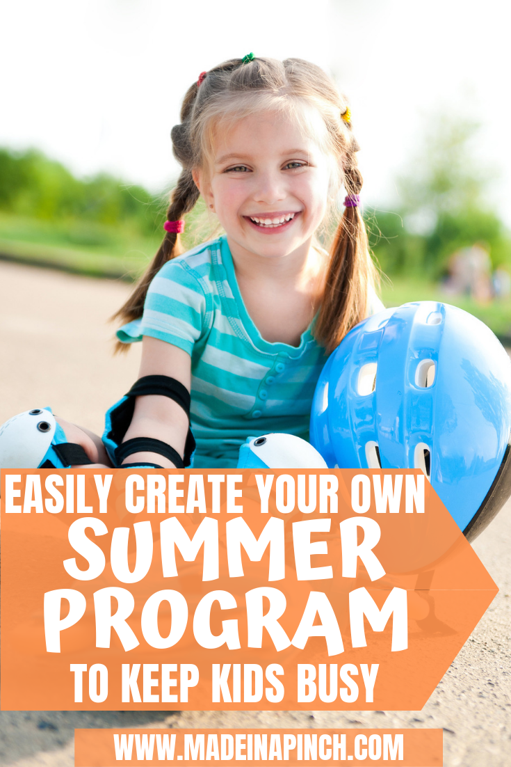 Grab our tips for creating your own summer program for kids to keep everyone busy and happy all summer!
