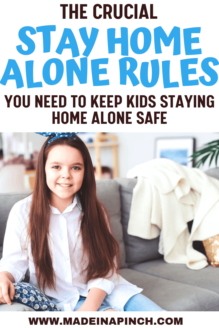 Home Alone Safety Rules with free printable