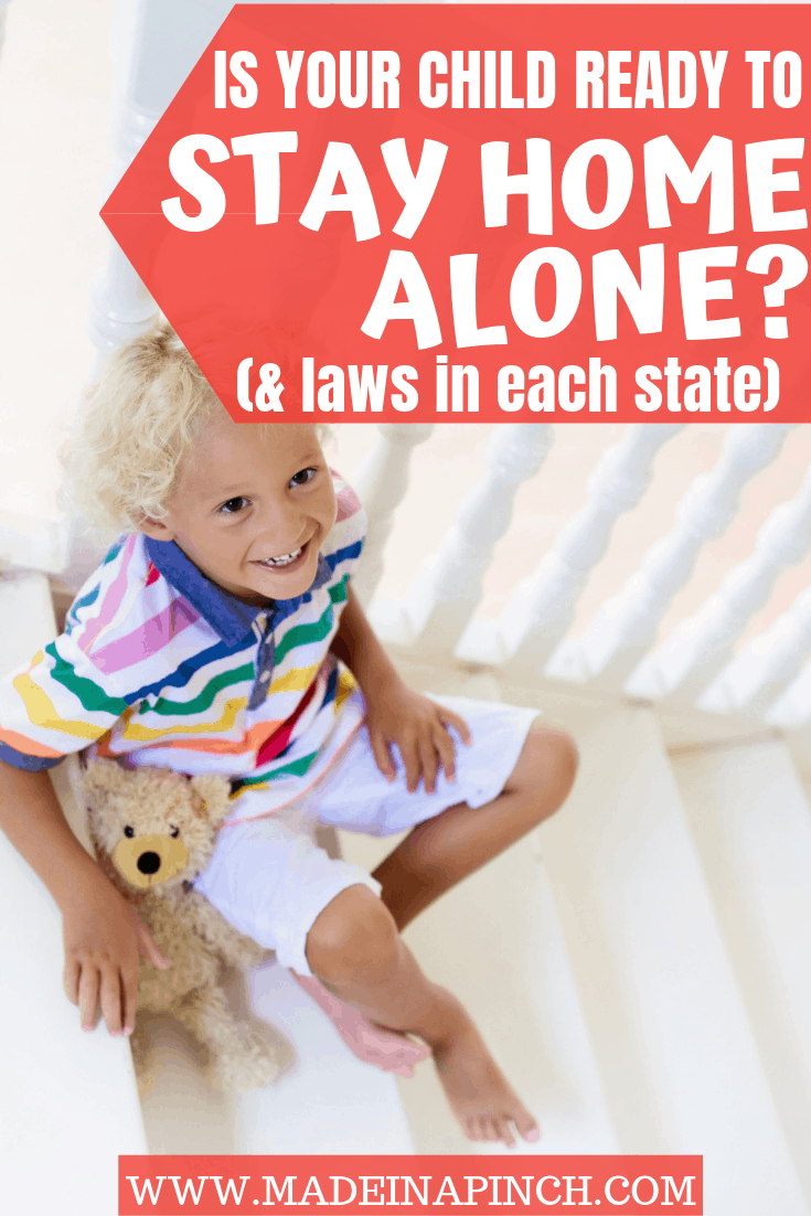 Ever wonder what the age is to allow kids to stay home alone? Here are the answers for ALL 50 states (it's not what you may think)!