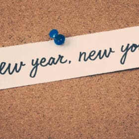 New Year new you sticker serves as a reminder to help kids make their new years resolutions