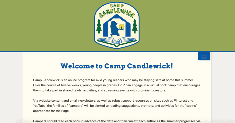 Camp Candlewick summer program homepage