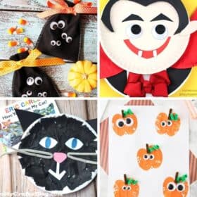 Halloween arts and crafts collage