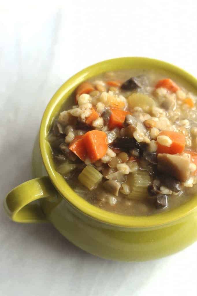 crock pot mushroom barley soup