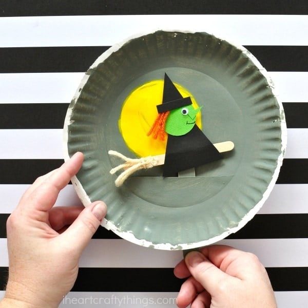 paper plate witch craft
