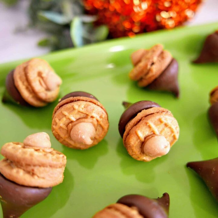 Peanut Butter Chocolate Acorn Treats
