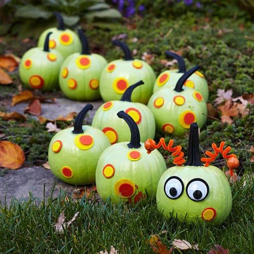 caterpillar pumpkin painting ideas for kids