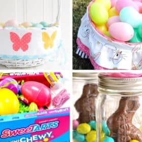 homemade Easter basket ideas collage