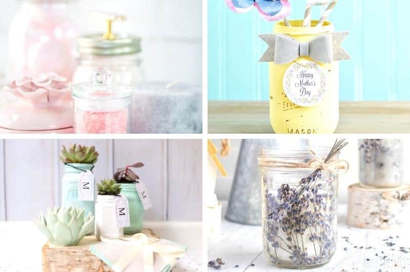 easy DIY Mother's Day mason jar gifts