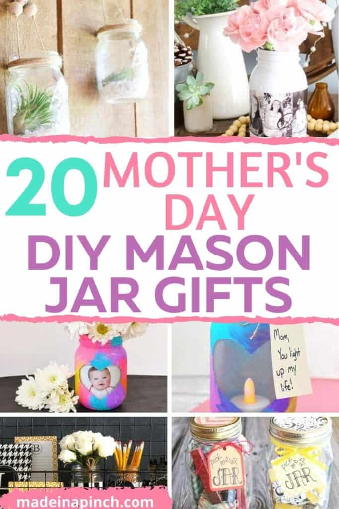 Mother's Day mason jar gifts pin