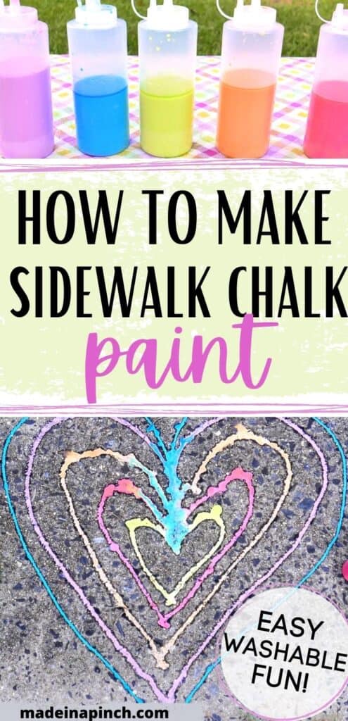how to make sidewalk chalk paint long pin