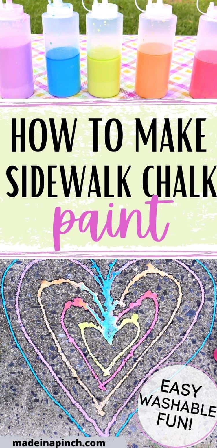 How To Make Sidewalk Chalk Paint (Boredom Buster!) - Made In A Pinch