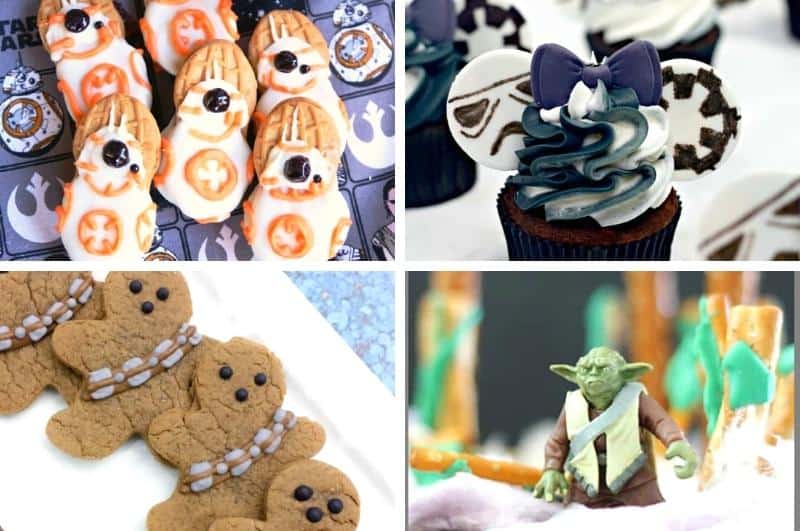 image collage of Star Wars snacks