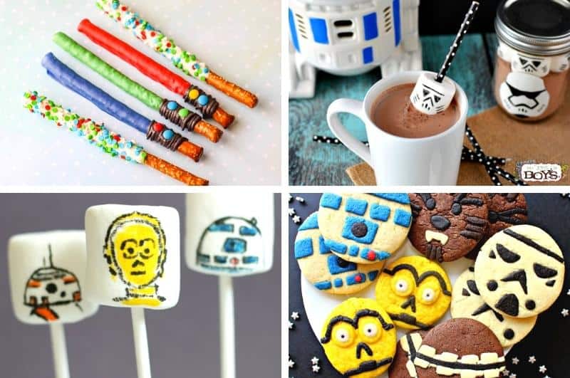 image collage of Star Wars treats