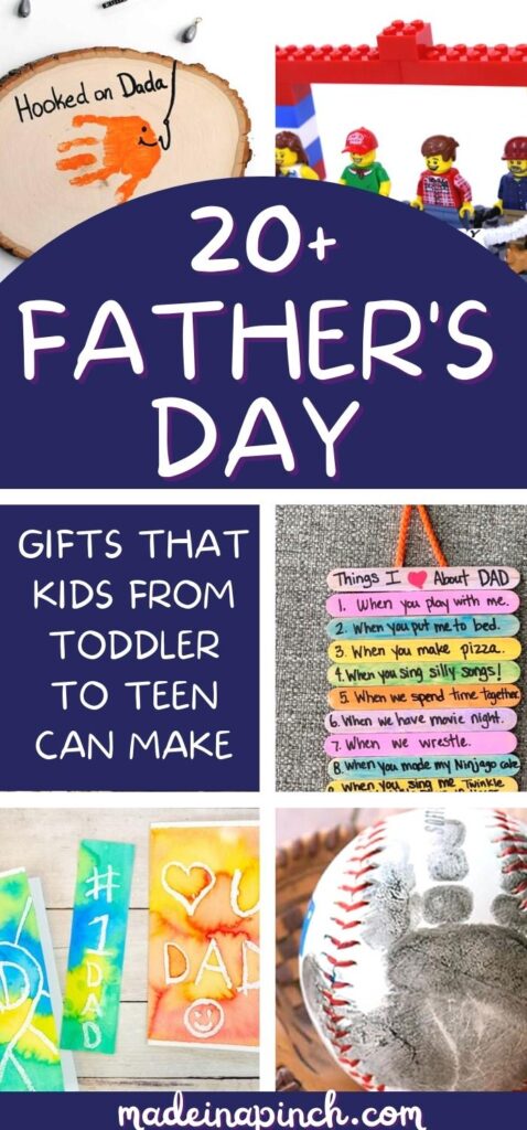 Father's day gifts kids can make long pin image