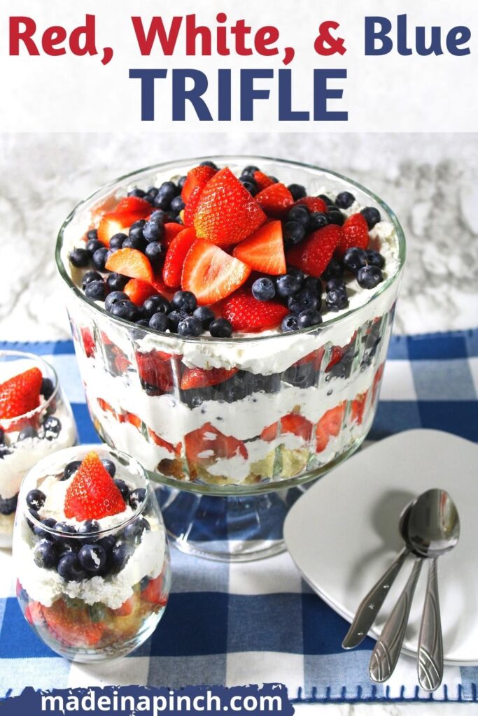 red, white, and blue trifle pin image