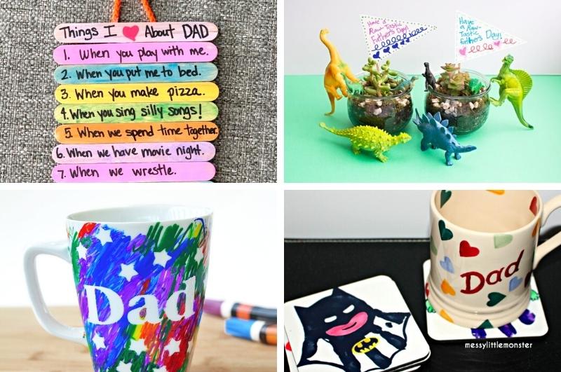 Father's Day gifts kids can make image collage