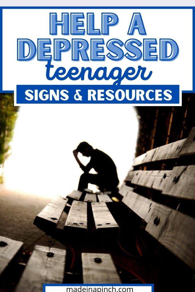 how to help a teen with depression pin image