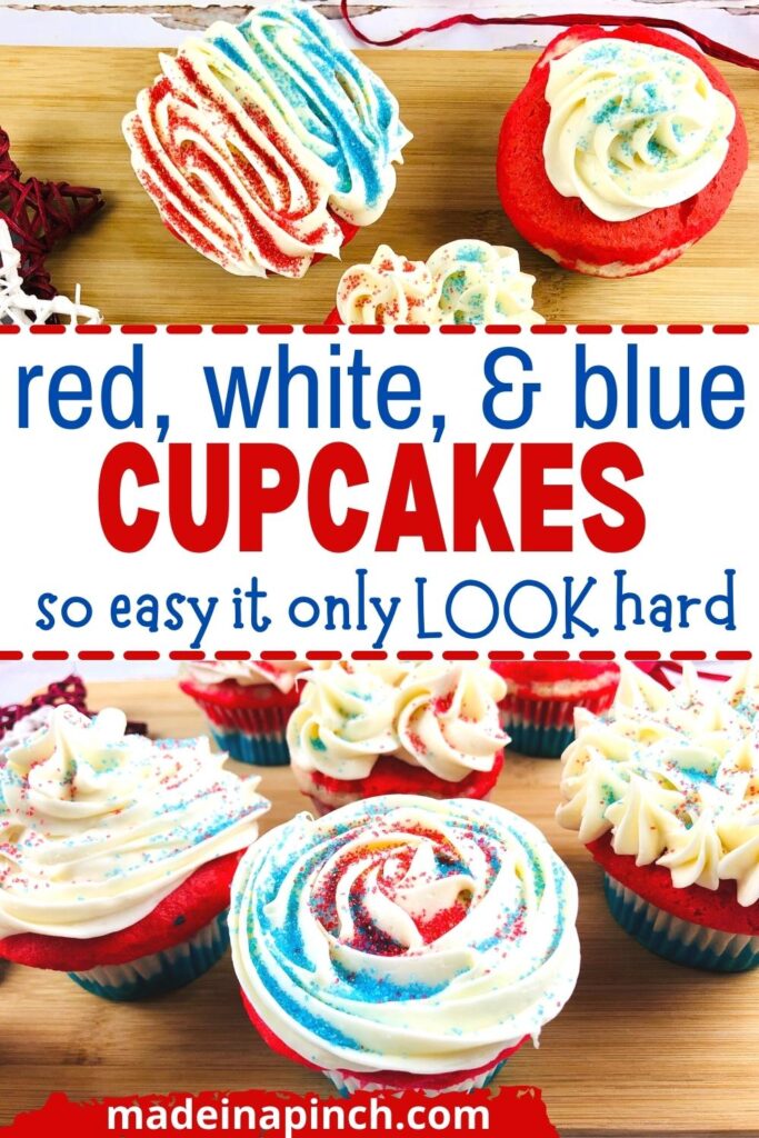 patriotic cupcakes pin image