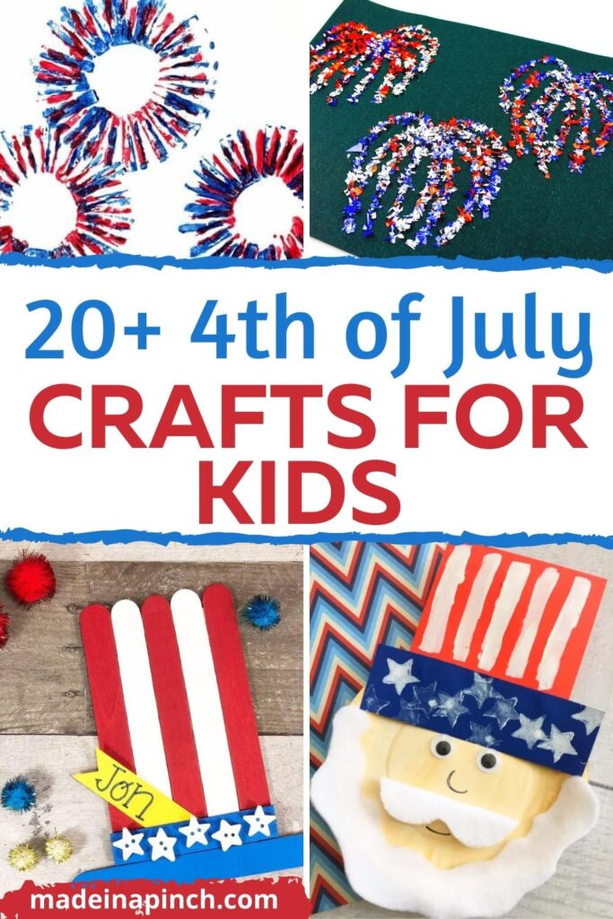 Fourth of July crafts for kids pin