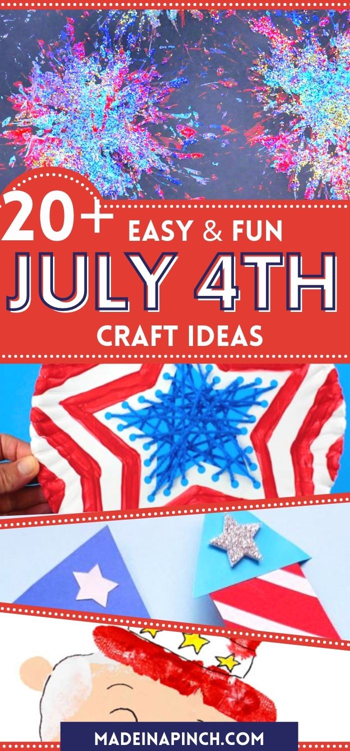 20+ Fun Fourth Of July Crafts For Kids - Made In A Pinch