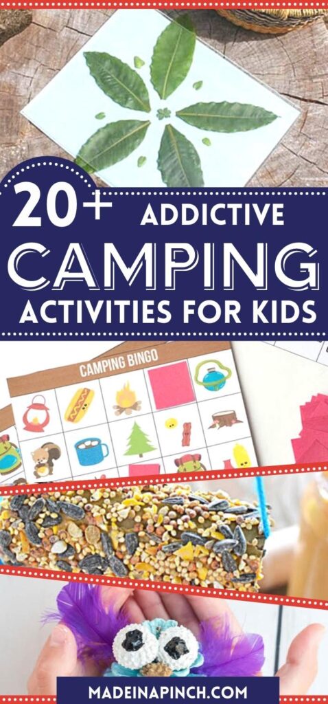 camping activities for kids long pin