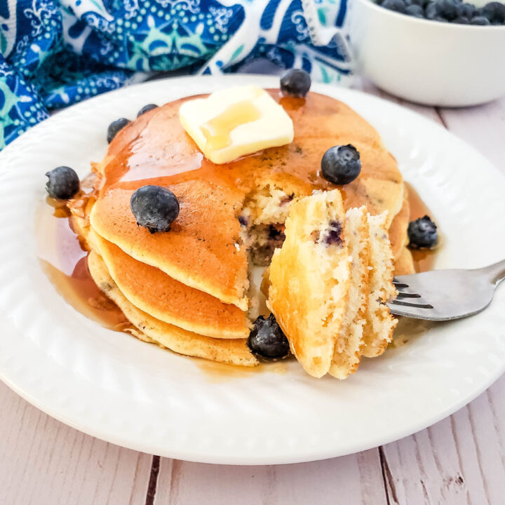 Blueberry Muffin Mix Pancakes