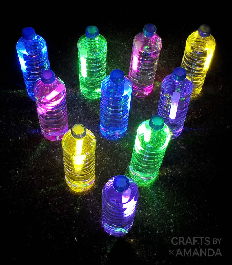 glow in the dark outdoor bottle bowling