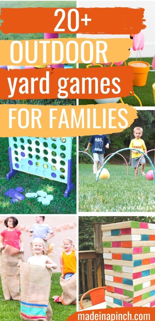 DIY Backyard Games! Looking for outdoor games for kids or adults or even the whole family? These are the most fun DIY yard games around with a terrific blend of classics and unique fun games. #yard #games #diy
