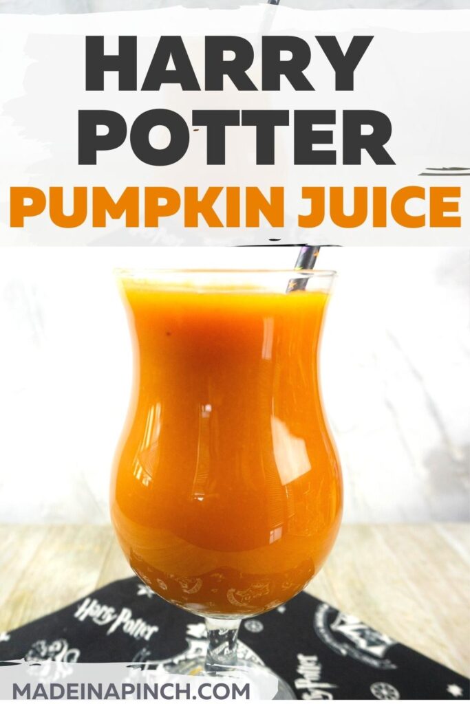 Harry Potter pumpkin juice pin image