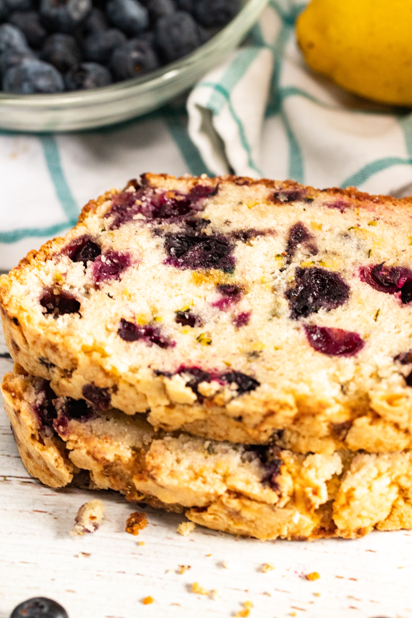 Lemon Blueberry Zucchini Bread - Made In A Pinch