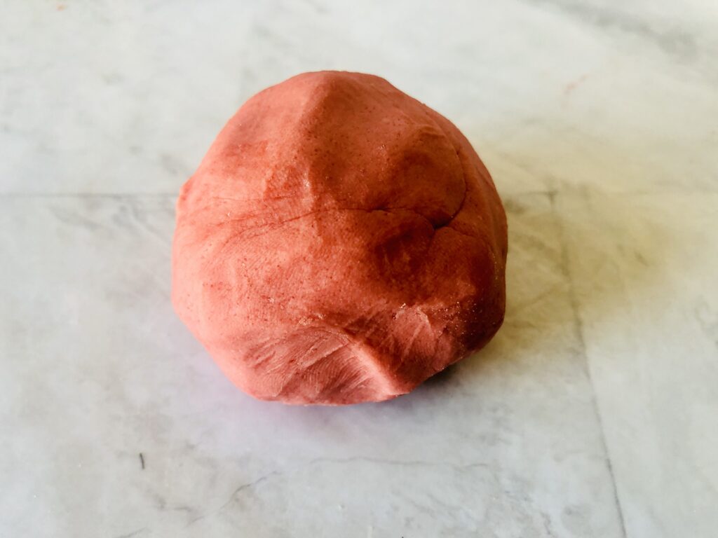 red ball of play dough