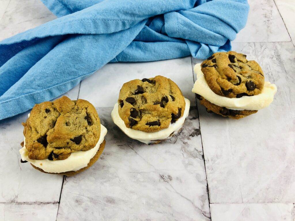 cookie sandwiches with ice cream