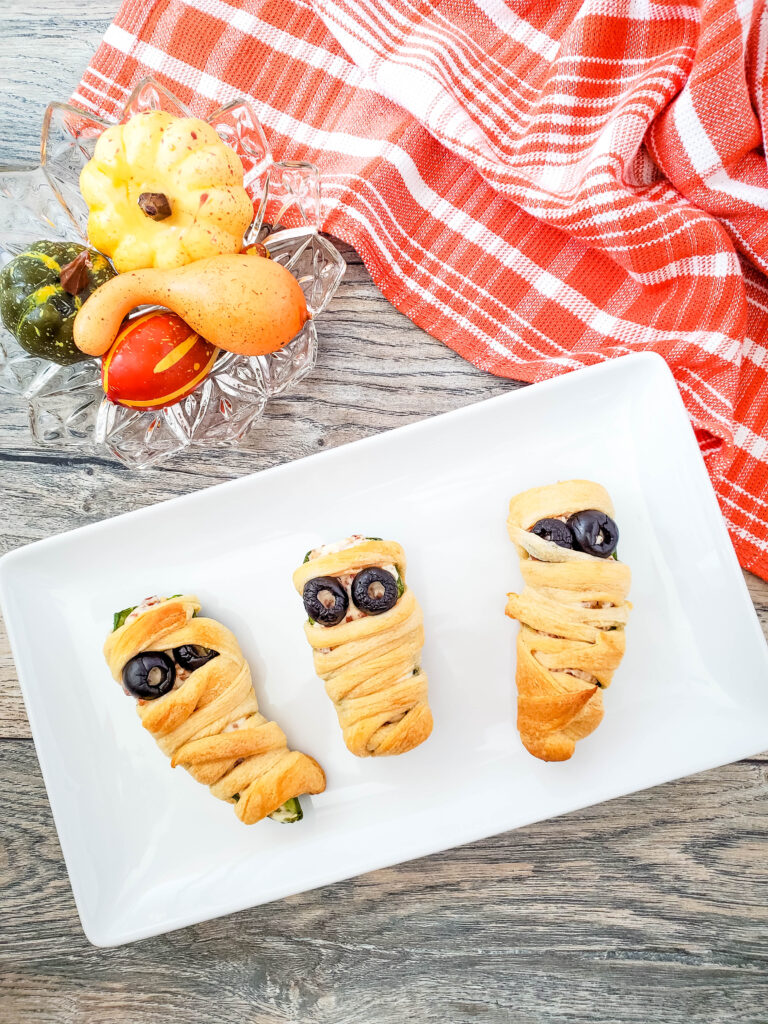 Halloween jalapeno poppers on a plate